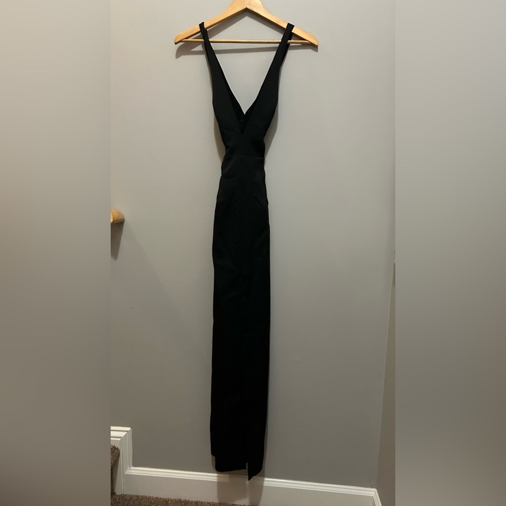by the way. Elegant Black Maxi Dress